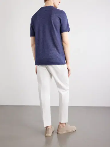 Zegna Oasi Knitted Linen T-Shirt - Men | Thumbnail 4