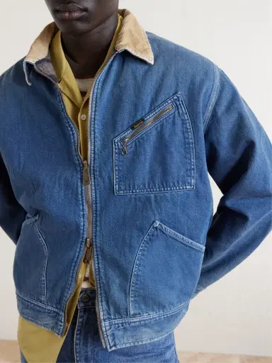 KAPITAL Virgin Mary Reversible Corduroy-Trimmed Denim Jacket - Men | Thumbnail 5 KAPITAL Virgin Mary Reversible Corduroy-Trimmed Denim Jacket - Men | Thumbnail 5
