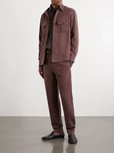 Canali Straight-Leg Lyocell Drawstring Trousers - Men | Thumbnail 2 Canali Straight-Leg Lyocell Drawstring Trousers - Men | Thumbnail 2