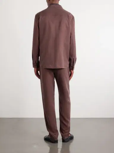 Canali Straight-Leg Lyocell Drawstring Trousers - Men | Thumbnail 4 Canali Straight-Leg Lyocell Drawstring Trousers - Men | Thumbnail 4