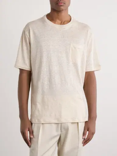 Ralph Lauren Purple Label Linen-Jersey T-Shirt - Men | Thumbnail 3 Ralph Lauren Purple Label Linen-Jersey T-Shirt - Men | Thumbnail 3