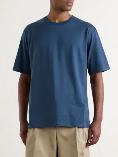 Auralee Luster Cotton-Jersey T-Shirt - Men | Thumbnail 3