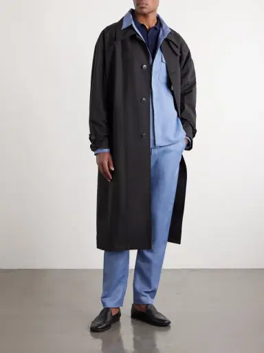 Canali Straight-Leg Wool and Linen-Blend Twill Suit Trousers - Men | Thumbnail 2