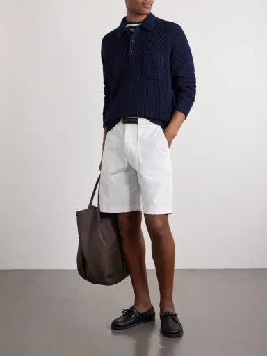 Ralph Lauren Purple Label Silk and Linen-Blend Polo Sweater - Men | Thumbnail 2 Ralph Lauren Purple Label Silk and Linen-Blend Polo Sweater - Men | Thumbnail 2