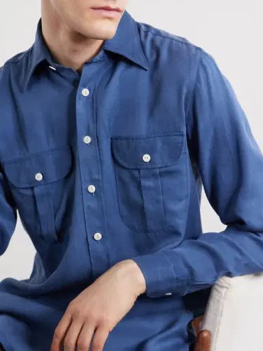 J. Mueser TENCEL™ Lyocell-Twill Shirt - Men | Thumbnail 5 J. Mueser TENCEL™ Lyocell-Twill Shirt - Men | Thumbnail 5