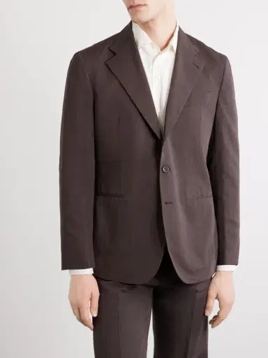 J. Mueser Cotton and Linen-Blend Suit Jacket - Men | Thumbnail 3 J. Mueser Cotton and Linen-Blend Suit Jacket - Men | Thumbnail 3