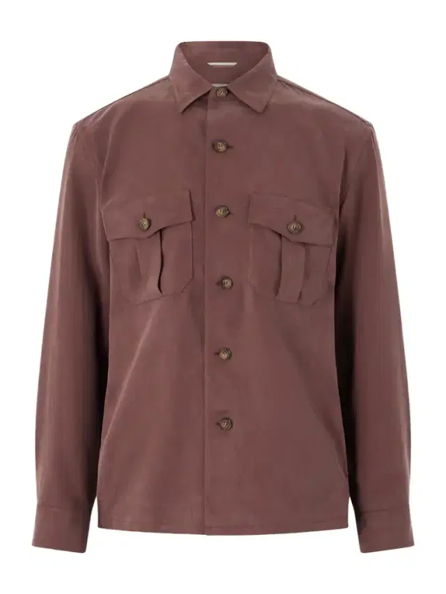 Canali Lyocell Overshirt - Men