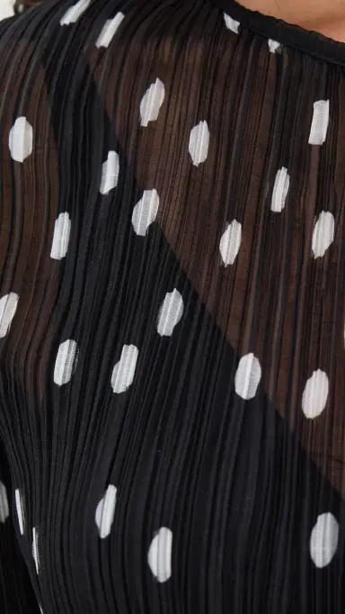 LIONESS Ford Mini Dress Noir Polka | Thumbnail 6 LIONESS Ford Mini Dress Noir Polka | Thumbnail 6