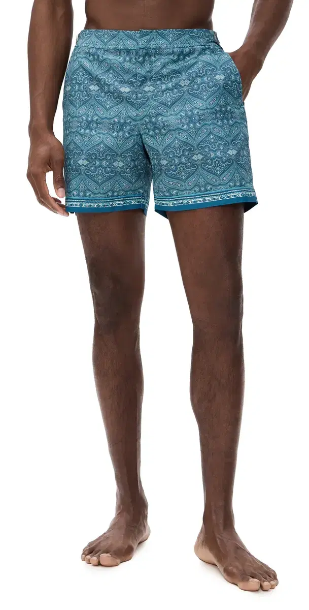 Orlebar Brown Bulldog Carnival Swim Trunks 6 Nova Blue
