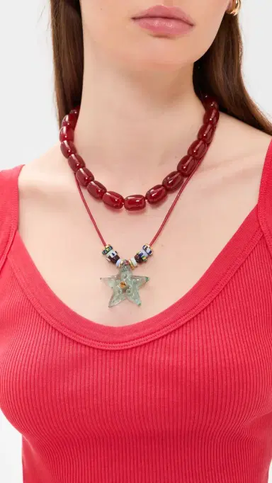 Lizzie Fortunato Mare Cord Necklace Multi One Size | Thumbnail 4