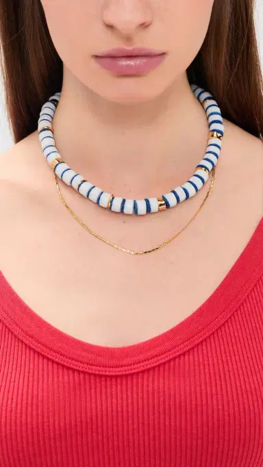 Lizzie Fortunato Lido Necklace Blue One Size | Thumbnail 3