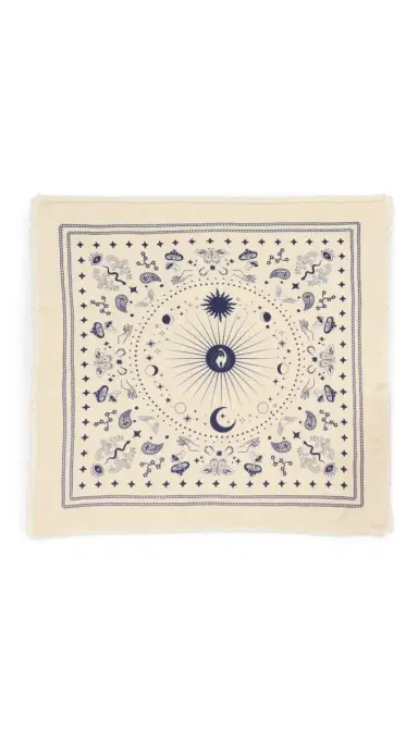Freya Cosmic Rodeo Cashmere Bandana Scarf Butter/Navy One Size | Thumbnail 6 Freya Cosmic Rodeo Cashmere Bandana Scarf Butter/Navy One Size | Thumbnail 6