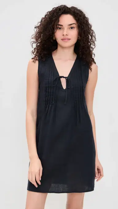 Splendid Stella Linen Mini Dress Lead | Thumbnail 2
