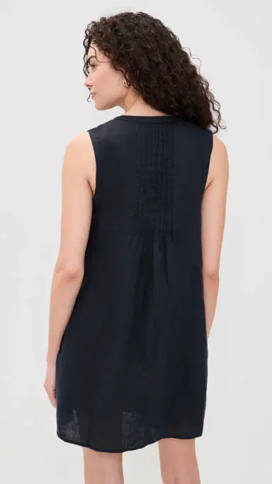 Splendid Stella Linen Mini Dress Lead | Thumbnail 3