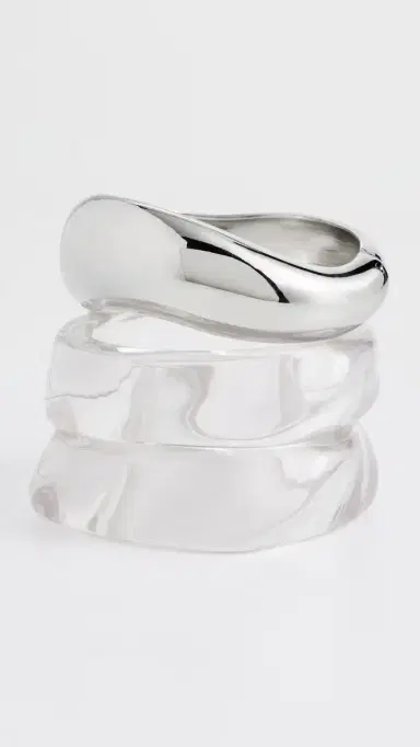 MAYAMAR Sierra Bangle Set Clear One Size | Thumbnail 2