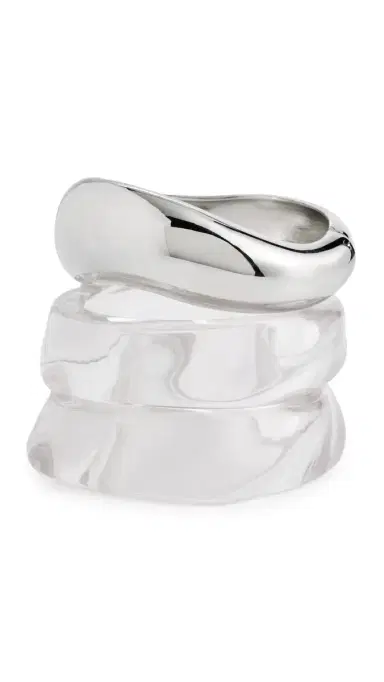 MAYAMAR Sierra Bangle Set Clear One Size | Thumbnail 6