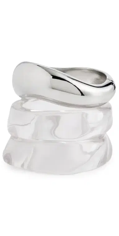 MAYAMAR Sierra Bangle Set Clear One Size | Thumbnail 1