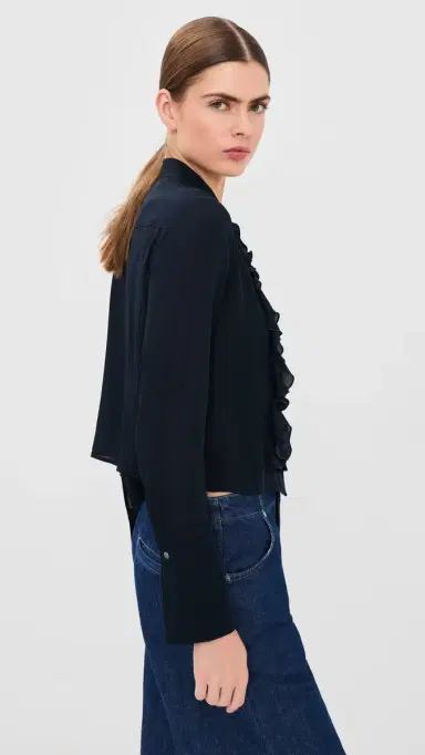 TWP Patti Button Down Top Midnight | Thumbnail 4 TWP Patti Button Down Top Midnight | Thumbnail 4