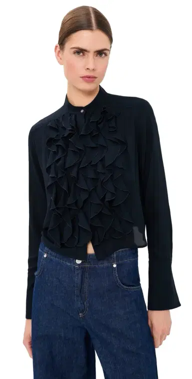 TWP Patti Button Down Top Midnight | Thumbnail 1 TWP Patti Button Down Top Midnight | Thumbnail 1