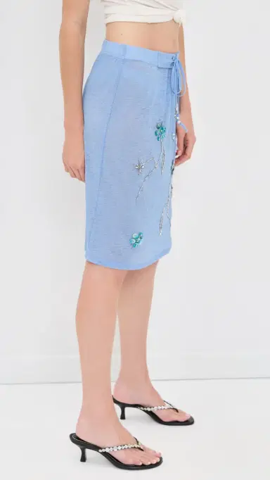 SIEDRES Liz Skirt Blue | Thumbnail 4