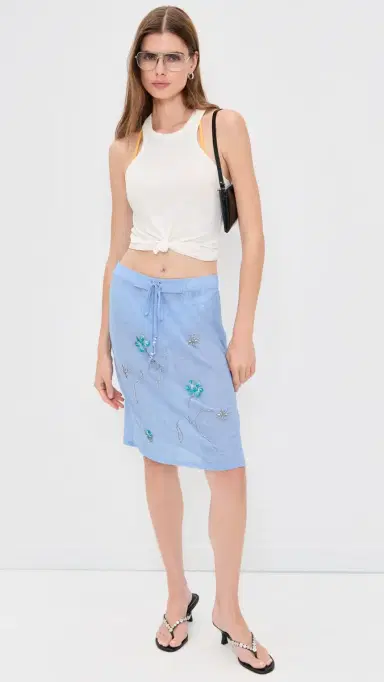 SIEDRES Liz Skirt Blue | Thumbnail 5