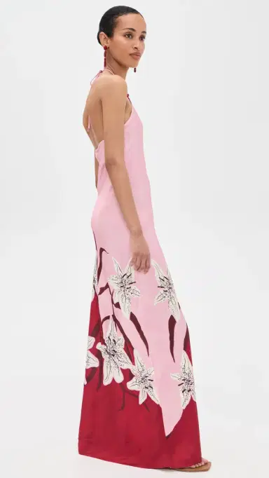 ROAME. Tallulah Satin Halter Dress Liliana M | Thumbnail 4