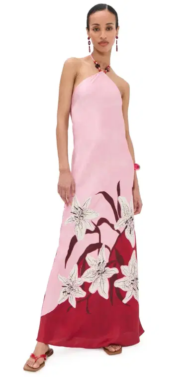 ROAME. Tallulah Satin Halter Dress Liliana M | Thumbnail 1