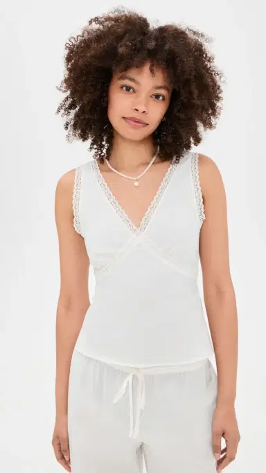 COUCOU The Iris Tank White | Thumbnail 2 COUCOU The Iris Tank White | Thumbnail 2