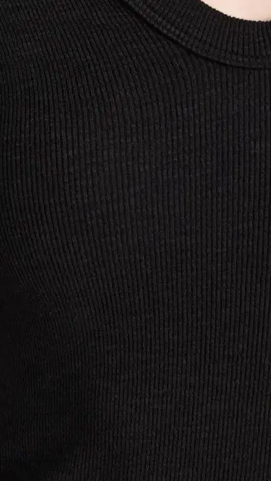ENZA COSTA Textured Rib Top Black | Thumbnail 6 ENZA COSTA Textured Rib Top Black | Thumbnail 6