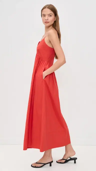 Jenni Kayne Peninsula Dress Tomato | Thumbnail 4 Jenni Kayne Peninsula Dress Tomato | Thumbnail 4