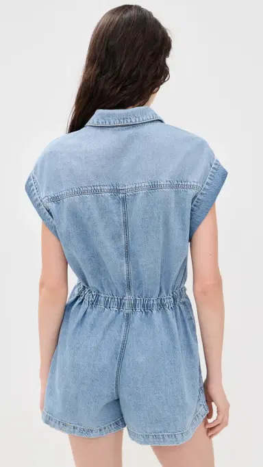 PAIGE Maliah Denim Romper Revolution 6 | Thumbnail 3