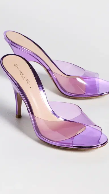 Gianvito Rossi Glass Metallic Heels | Thumbnail 5