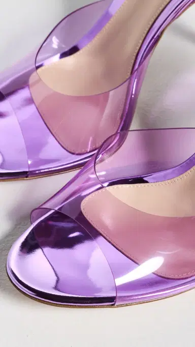 Gianvito Rossi Glass Metallic Heels | Thumbnail 6
