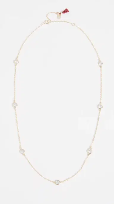 Shashi Emily Necklace Yellow Gold One Size | Thumbnail 2