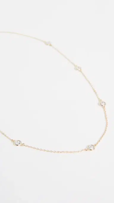 Shashi Emily Necklace Yellow Gold One Size | Thumbnail 4