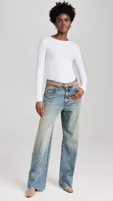 ENZA COSTA Textured Rib Crew Tee | Thumbnail 5 ENZA COSTA Textured Rib Crew Tee | Thumbnail 5