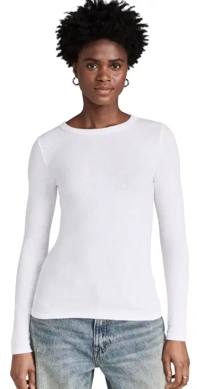 ENZA COSTA Textured Rib Crew Tee | Thumbnail 1 ENZA COSTA Textured Rib Crew Tee | Thumbnail 1