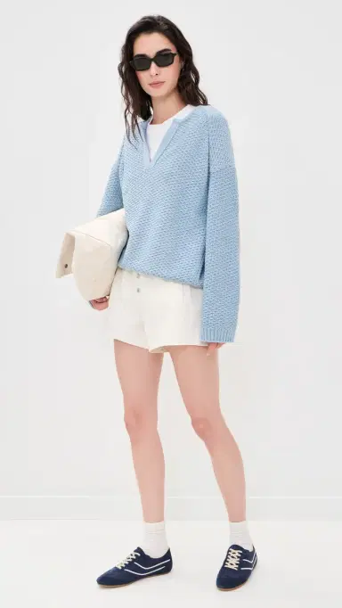 Closed Tunic Long Sleeve Sweater Dove Blue | Thumbnail 5 Closed Tunic Long Sleeve Sweater Dove Blue | Thumbnail 5