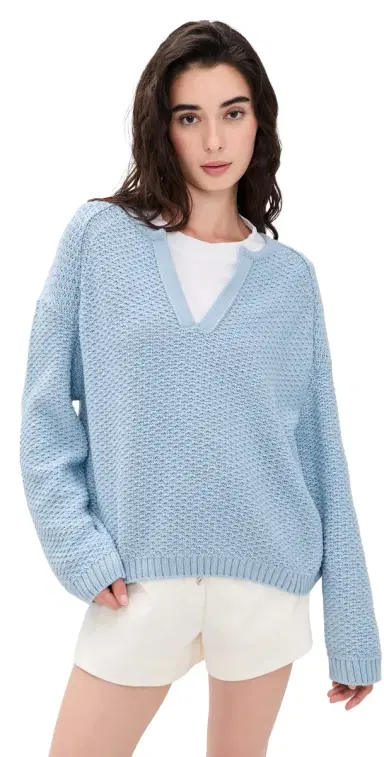 Closed Tunic Long Sleeve Sweater Dove Blue | Thumbnail 1 Closed Tunic Long Sleeve Sweater Dove Blue | Thumbnail 1