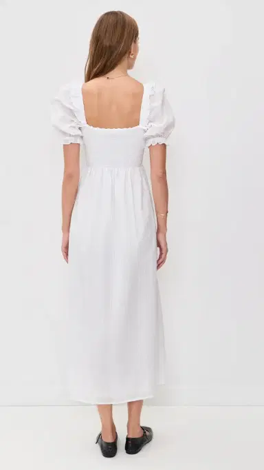 Hill House Home The Scarlett Midi Nap Dress White | Thumbnail 3 Hill House Home The Scarlett Midi Nap Dress White | Thumbnail 3