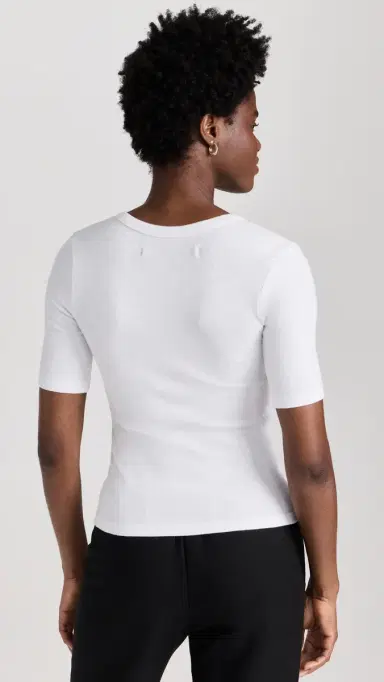 ENZA COSTA Textured Rib Top White S | Thumbnail 3 ENZA COSTA Textured Rib Top White S | Thumbnail 3