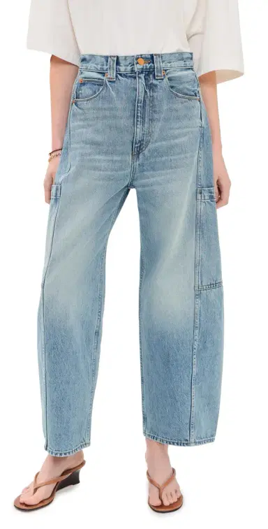 Jamie Haller The Crop Painter Jeans Worn Indigo | Thumbnail 1 Jamie Haller The Crop Painter Jeans Worn Indigo | Thumbnail 1