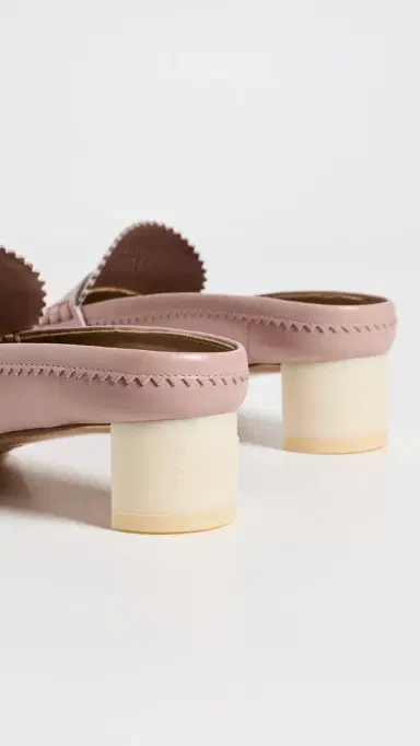 MM6 MAISON MARGIELA Leather Loafer Mules Misty Rose 37 | Thumbnail 4 MM6 MAISON MARGIELA Leather Loafer Mules Misty Rose 37 | Thumbnail 4
