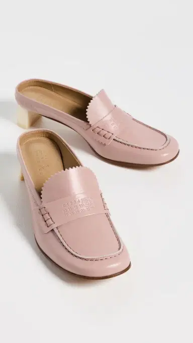 MM6 MAISON MARGIELA Leather Loafer Mules Misty Rose 37 | Thumbnail 5 MM6 MAISON MARGIELA Leather Loafer Mules Misty Rose 37 | Thumbnail 5