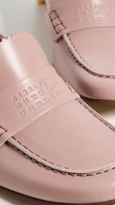 MM6 MAISON MARGIELA Leather Loafer Mules Misty Rose 37 | Thumbnail 6 MM6 MAISON MARGIELA Leather Loafer Mules Misty Rose 37 | Thumbnail 6