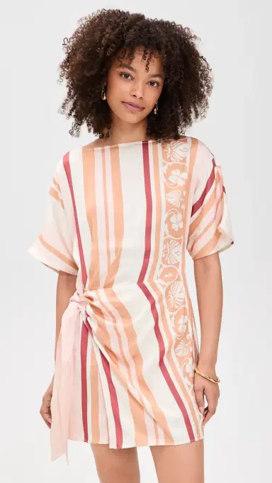Kivari Lilia Mini Dress Pink Brown 8 | Thumbnail 2