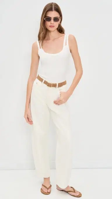 Askk NY Double Tank Top 100 Ivory S | Thumbnail 5 Askk NY Double Tank Top 100 Ivory S | Thumbnail 5