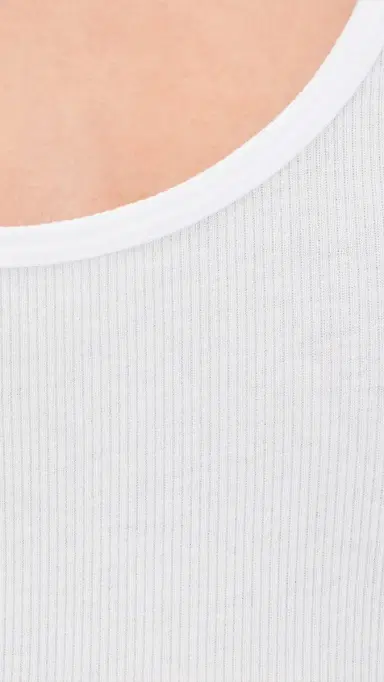 Commando Better Than Basic Rib Tank Thong Bodysuit White | Thumbnail 6