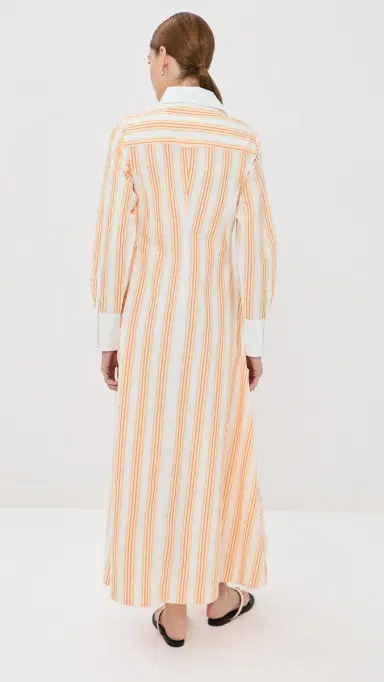 Rosie Assoulin Groovy Shirt Dress Creamsicle | Thumbnail 3