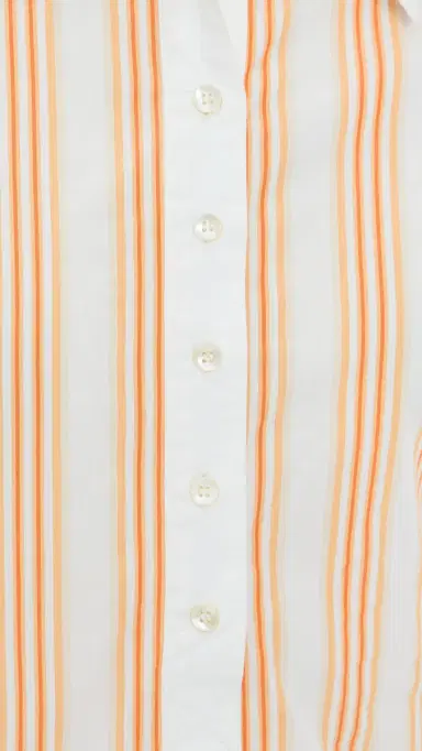 Rosie Assoulin Groovy Shirt Dress Creamsicle | Thumbnail 6